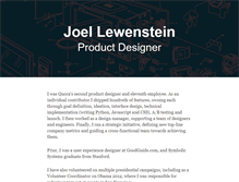 Tablet Screenshot of joellewenstein.com